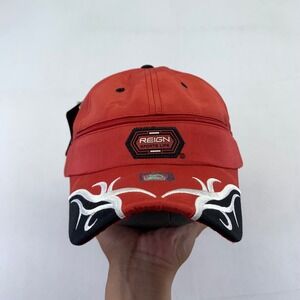 Reign Sports Cap Hat Red Flame Tribal Adjustable Hat Mens OSFA Authentic